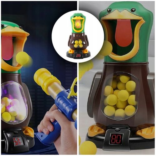 GŁODNA KACZKA STRZELANIE DO CELU PISTOLET ZABAWKOWY 2X GRA ZRĘCZNOŚCIOWA na Arena.pl