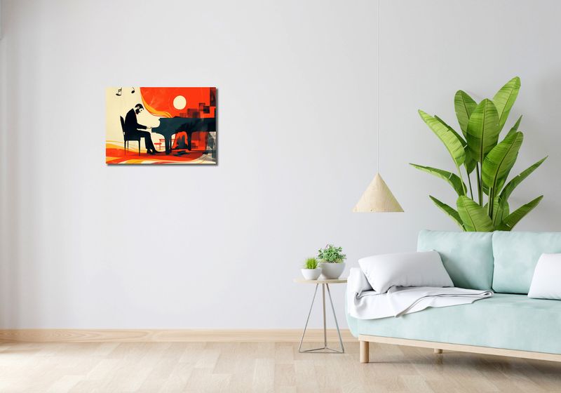 Obraz 60x40cm Pianista zdjęcie 2