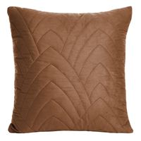 Poszewka na poduszkę LUIZ 40x40 cm ceglasta welwetowa pikowana