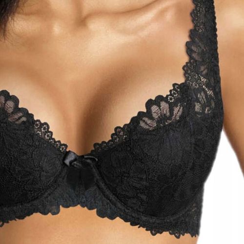 Biustonosz braletka usztywniany Mat Carmela czarny 90C braletka śliczna kor na Arena.pl