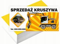 Wizytówki firmowe 200 szt RÓŻNE WZORY do wyboru SPRZEDAŻ KRUSZYWA