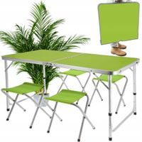 zestaw kempingowy składany turystyczny ogrodowy walizka stolik + 4 krzesła