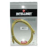 PatchCord 100% miedź Intellinet Cat.6 UTP, 1m, żółty
