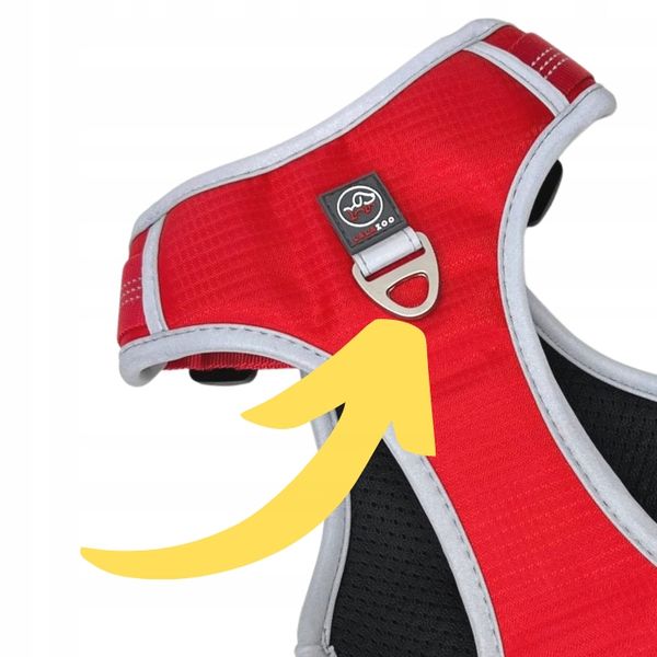 SZELKI dla psa GUARD bezuciskowe TOKYO red L zdjęcie 8
