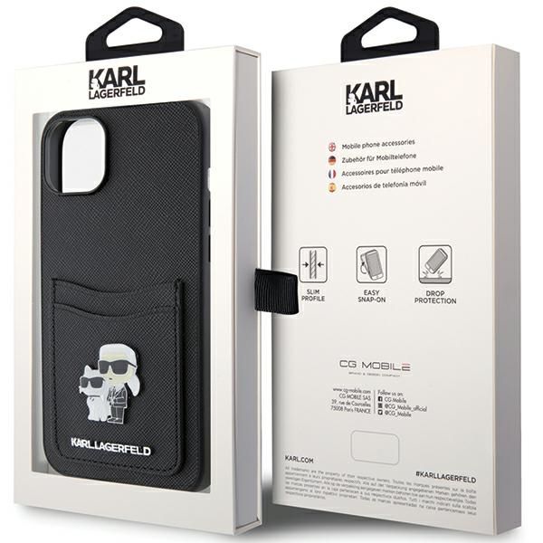 Etui Karl Lagerfeld do iPhone 15, iPhone 14, iPhone 13, Czarny zdjęcie 8
