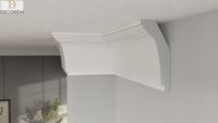 Listwa przysufitowa DLP40 10cm x 5cm gzyms sztukateria XPS faseta DECOREM
