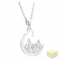 Naszyjnik Srebrny 925 Damski Biżuteria na Prezent Góry Wędrówki Górskie