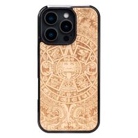 drewniane etui bewood do iphone 16 pro kalendarz aztecki aniegre