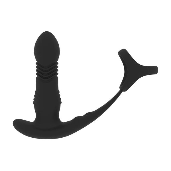 Vibrating And Thrusting Silicone Prostate Massager With Tri O Cockring zdjęcie 4