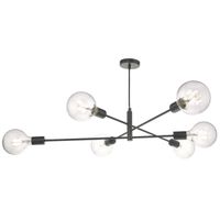 Wisząca lampa Alana ALA0622 Dar Lighting molekuły sticks czarne