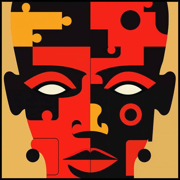 Plakat 100x100cm Puzzle Tożsamości zdjęcie 2