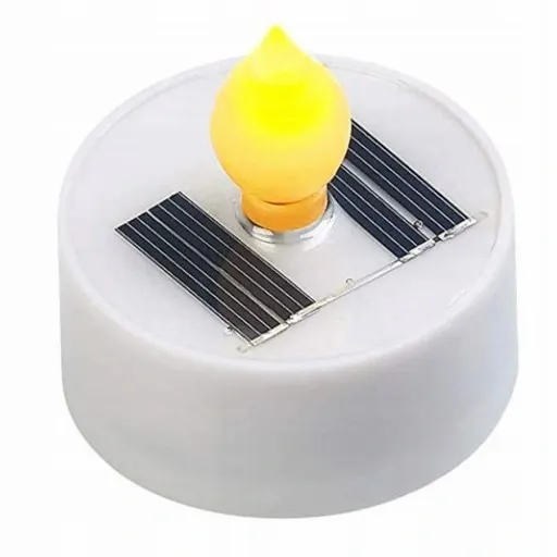 5x Lampa Solarna LED Świeca Tealight Płomień Mała zdjęcie 3