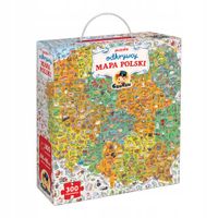 CzuCzu Puzzle odkrywcy Mapa Polski 300 elementów rodzinne i dla dzieci 7+