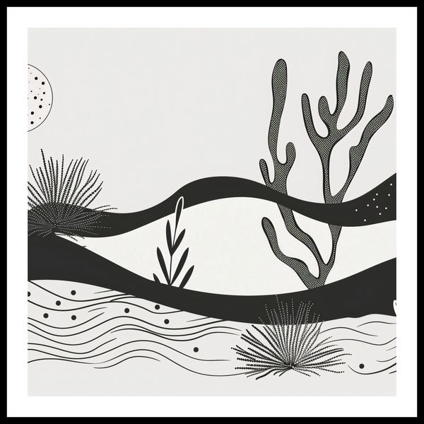Plakat 80x80cm Ogród przy Nocy zdjęcie 3