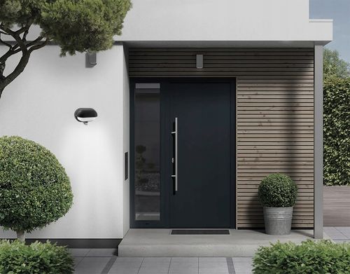 Lampa kinkiet ogrodowy z czujnikiem zewnętrzna LED na Arena.pl