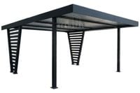 Carport V PREMIUM 4,8x5m Wypełnienie panelami Wiata samochodowa TS1258