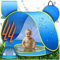 NAMIOT PLAŻOWY Z BASENEM BRODZIKIEM SAMOROZKŁADAJĄCY PARAWAN KOMPAKTOWY