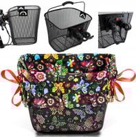 KOSZ NA ROWER METALOWY KOSZYK ROWEROWY CLICK+WKŁAD