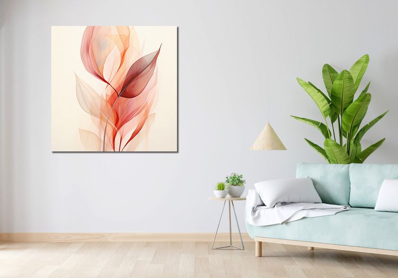Obraz 100x100cm Eteryczna Delikatność zdjęcie 2