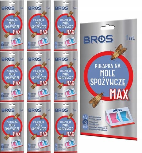 bros - pułapka na mole spożywcze max - na samce i samice - 10 szt. na Arena.pl