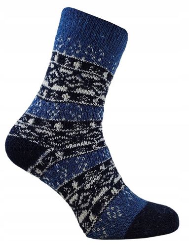 SKARPETY MĘSKIE ŚWIĄTECZNE WEŁNIANE GRUBE SKARPETKI ALPAKA 3-PAK 35-38 na Arena.pl