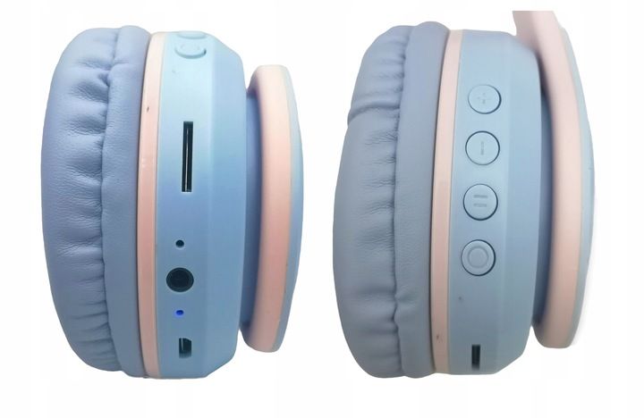 SŁUCHAWKI BEZPRZEWODOWE DLA DZIECI KOCIE USZY SLUCHAWKI DLA DZIEWCZYNKI zdjęcie 9