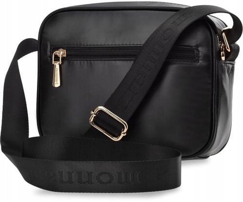 Monnari Czarna Pikowana Torebka Listonoszka Damska Z Paskiem Pojemna Torba na Arena.pl