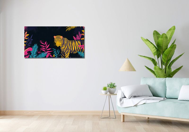 Obraz 100x50cm Tygrys w Rozdarciu zdjęcie 2