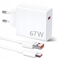 SZYBKA ŁADOWARKA SIECIOWA ZASILANIE 67W+ 1M KABEL USB-C DO XIAOMI 13 LITE12