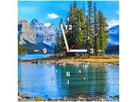 40X40CM ZEGAR JEZIORO MALIGNE OBRAZ