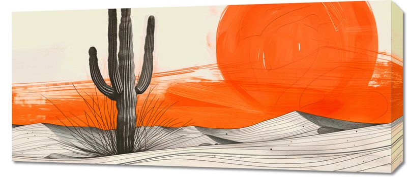 Obraz 90x40cm Kaktus Saguaro zdjęcie 1