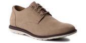 Clarks Półbuty męskie - Glaston Walk - rozmiar 45 - beżowe, skóra nubukowa