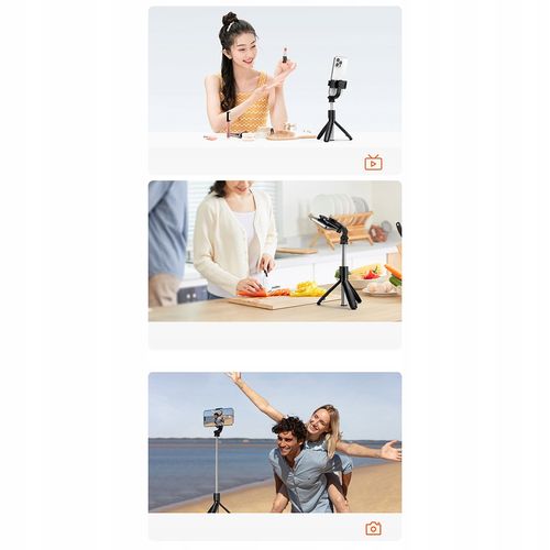 mcdodo kijek selfie stick tripod bluetooth statyw długi do iphone na Arena.pl