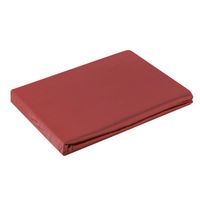 Prześcieradło z makosatyny na gumce NOVA 220X210 czerwone