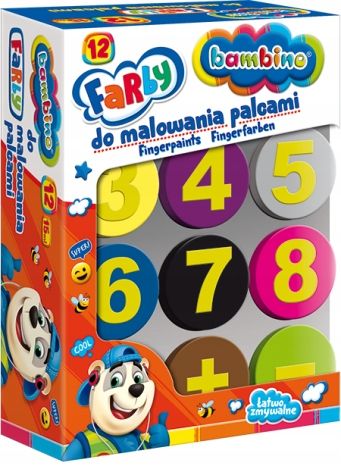 farby do malowania palcami 12kol. mini zoo 3165 na Arena.pl