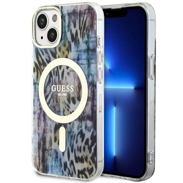 Etui Guess do iPhone 15, iPhone 14, iPhone 13, Niebieski, MagSafe zdjęcie 1