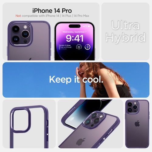 spigen ultra hybrid iphone 14 pro deep purple na Arena.pl