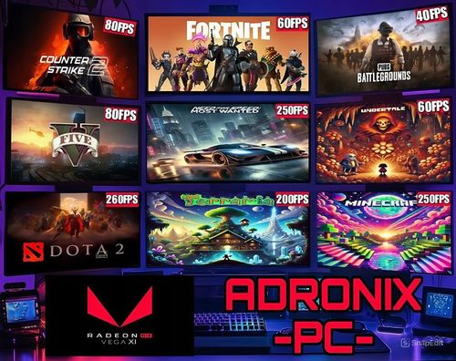 ZESTAW KOMPUTER GAMINGOWY 27"100Hz |RYZEN 5|VEGA 11|32GB|1TB| WI-FI|WIN 11 na Arena.pl