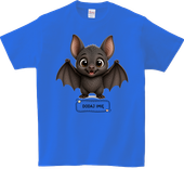 Koszulka T-shirt dla dzieci - Zwierzęta - Nietoperz - Dodaj imię jeśli chcesz