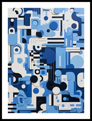 Plakat 40x55cm Niebieski Labirynt na Arena.pl