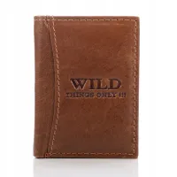 portfel męski wild e-skóra duży pionowy bez zapięcia