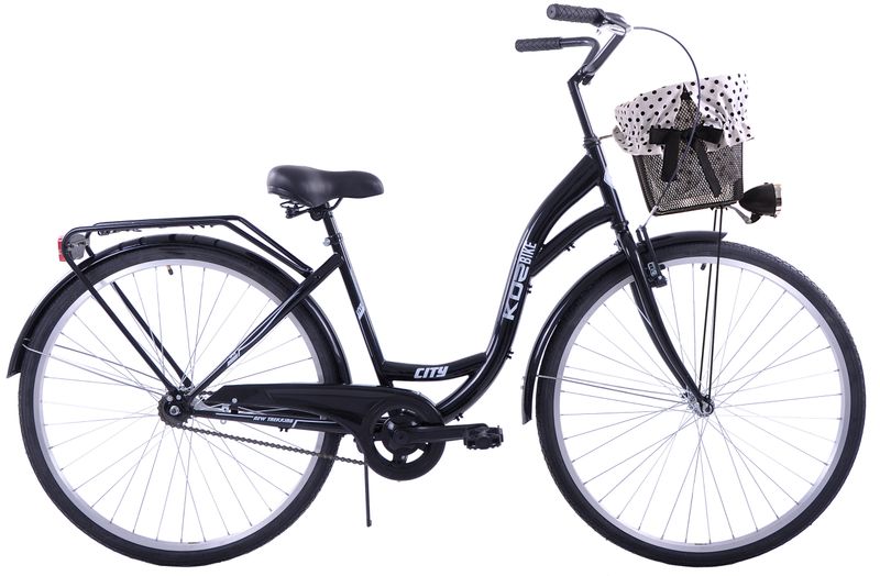 (K14) Rower miejski Kozbike 28 czarny standard zdjęcie 1