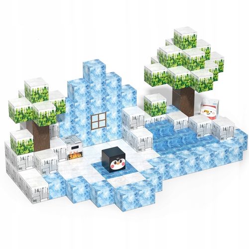 KLOCKI MAGNETYCZNE 2 cm kostki budowlane konstrukcyjne BLOKI SZEŚCIANY 145 na Arena.pl