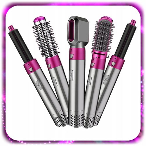 Lokówko-suszarka 5w1 Wielofunkcyjna JONIZACJA SZCZOTKA LOKI REGULACJA 1000W na Arena.pl