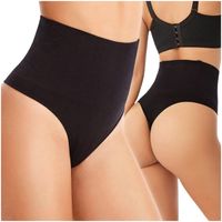 majtki wyszczuplające brazyliany - czarne - 2xl