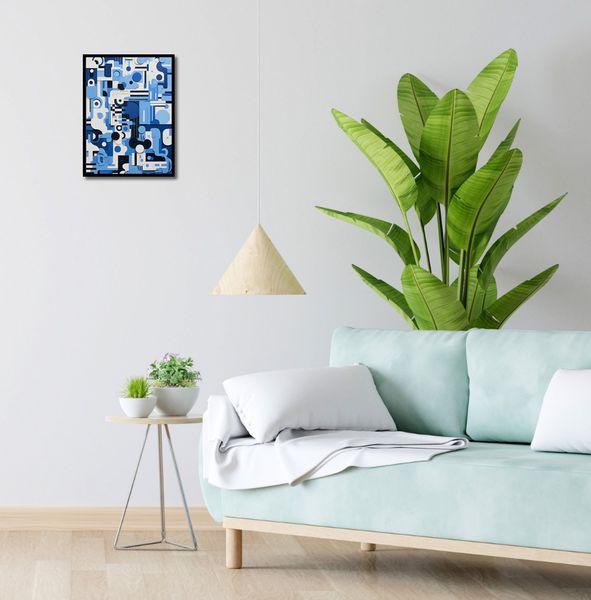 Plakat 30x40cm Niebieski Labirynt zdjęcie 4