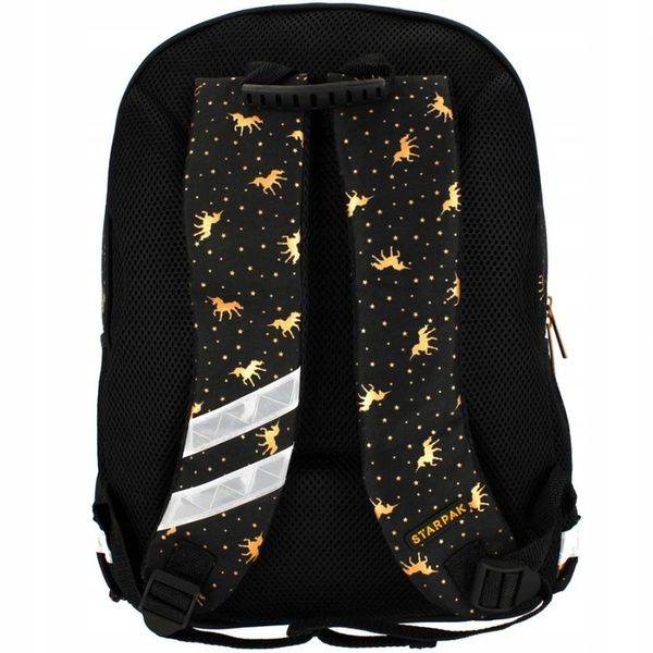 PLECAK TORNISTER SZKOLNY JEDNOROŻEC ZŁOTY DLA DZIEWCZYNKI KLASY 1 3 zdjęcie 3