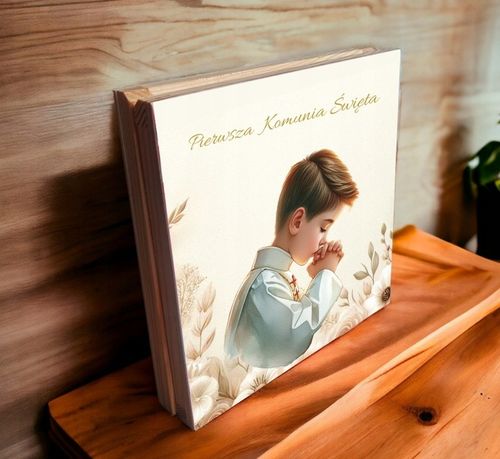 Pamiątka Komunii Świętej PREZENT Na Komunię Różaniec Brelok Pudełko na Arena.pl