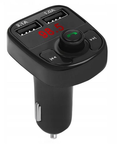 Transmiter FM MP3 Bluetooth LCD Ładowarka 2x USB na Arena.pl