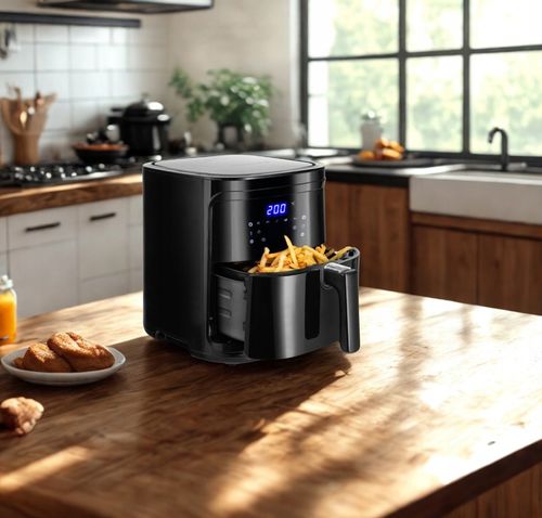 FRYTKOWNICA BEZTŁUSZCZOWA AIR FRYER 7L 1900W XL FRYTOWNICA LCD SMART na Arena.pl